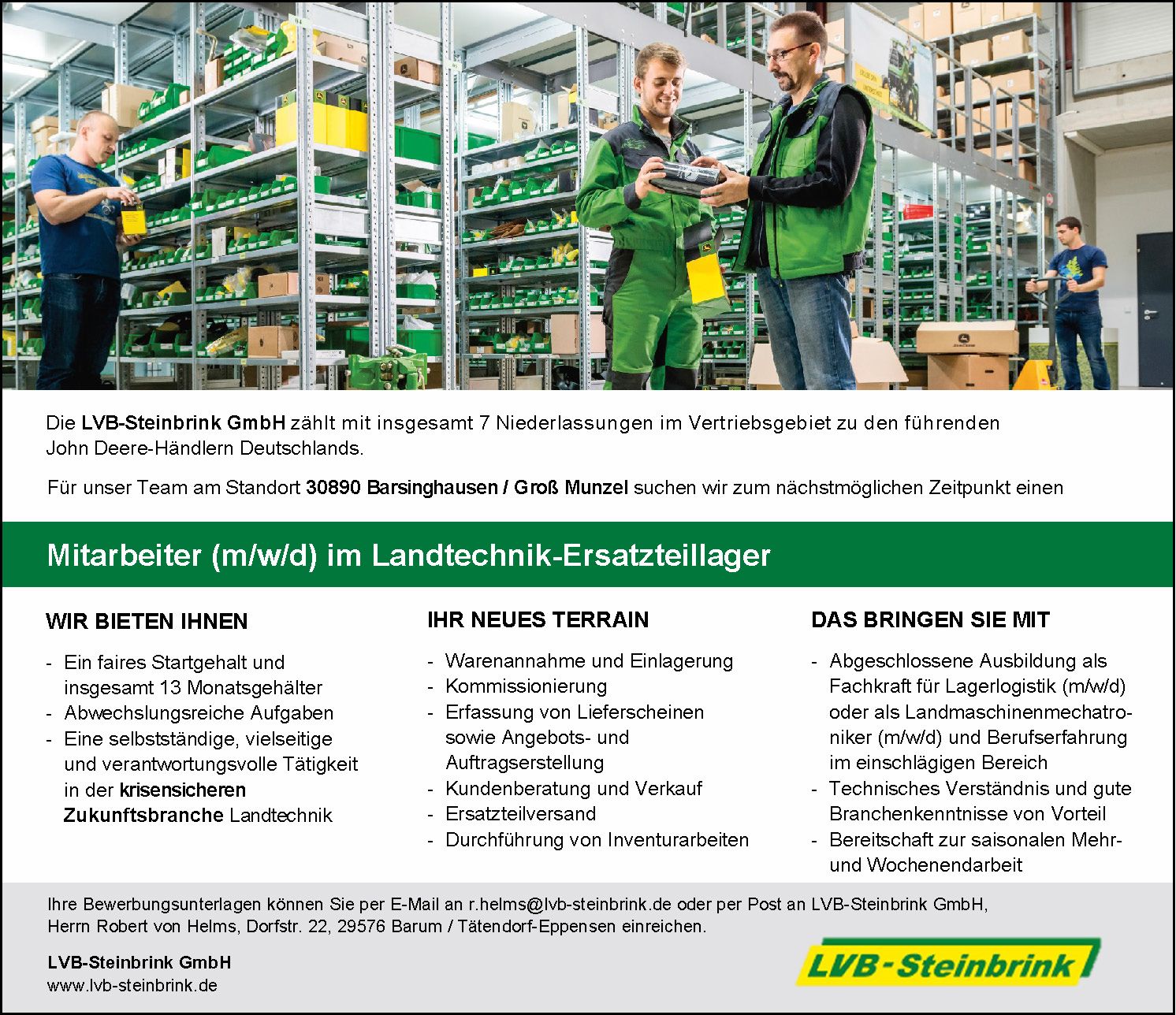 Stellenanzeige_Lagerist_Munzel